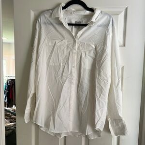 Chico's White Button Down Shirt Relaxed Fit